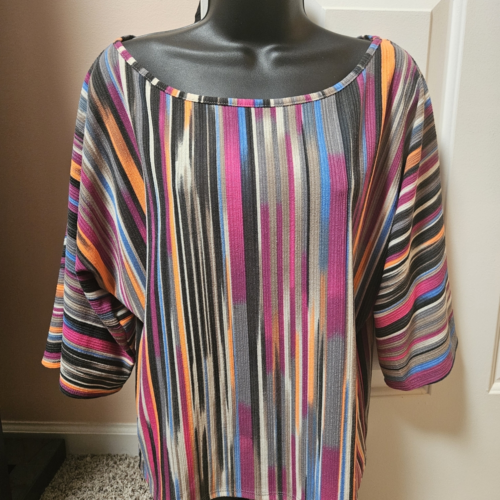 Colorful Striped Women's Blouse